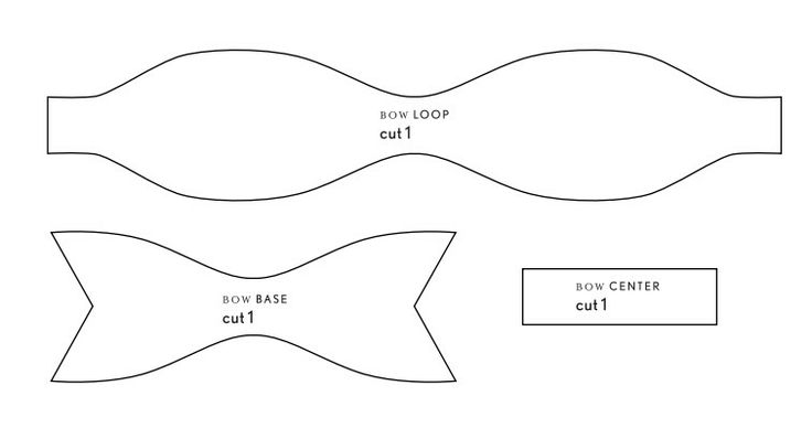 Bow Tie Template Free from clipart-library.com