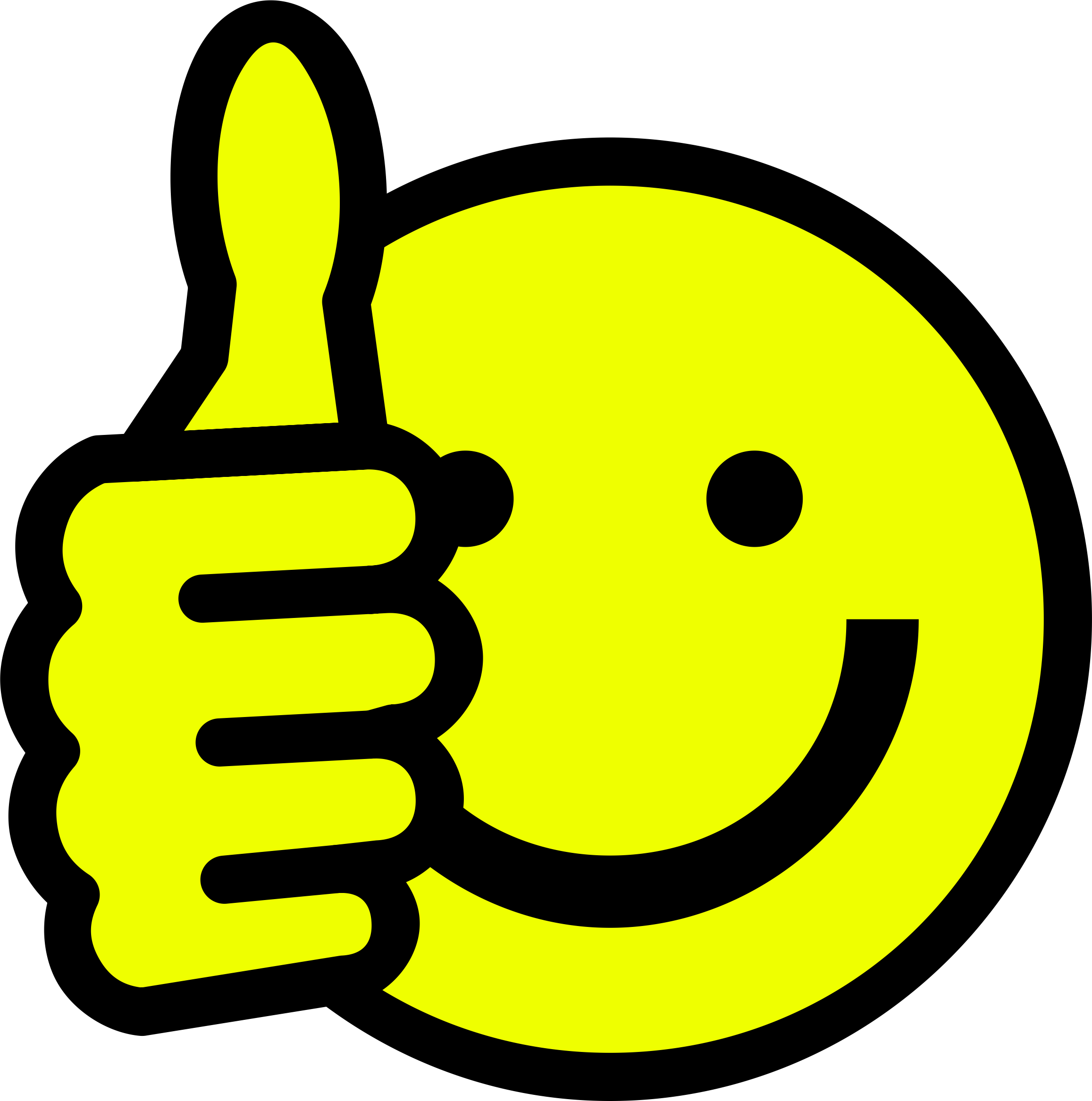 Clipart - Thumbs up smiley