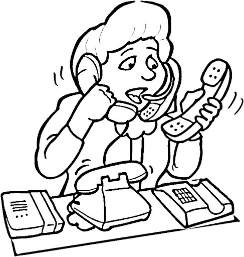 SECRETARY COLORING PAGES