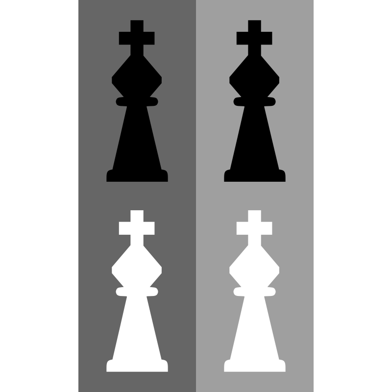 Clipart - 2D Chess set - King