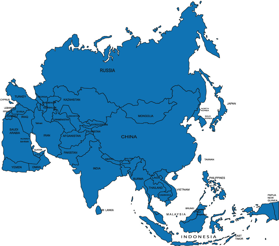 asia map clipart - photo #21