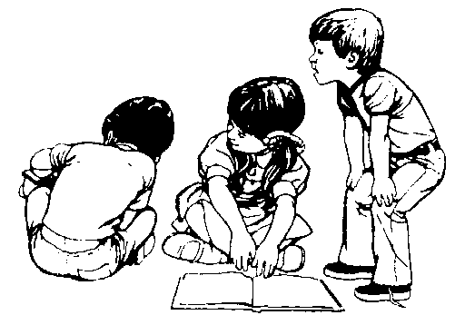 Children Reading Pictures 