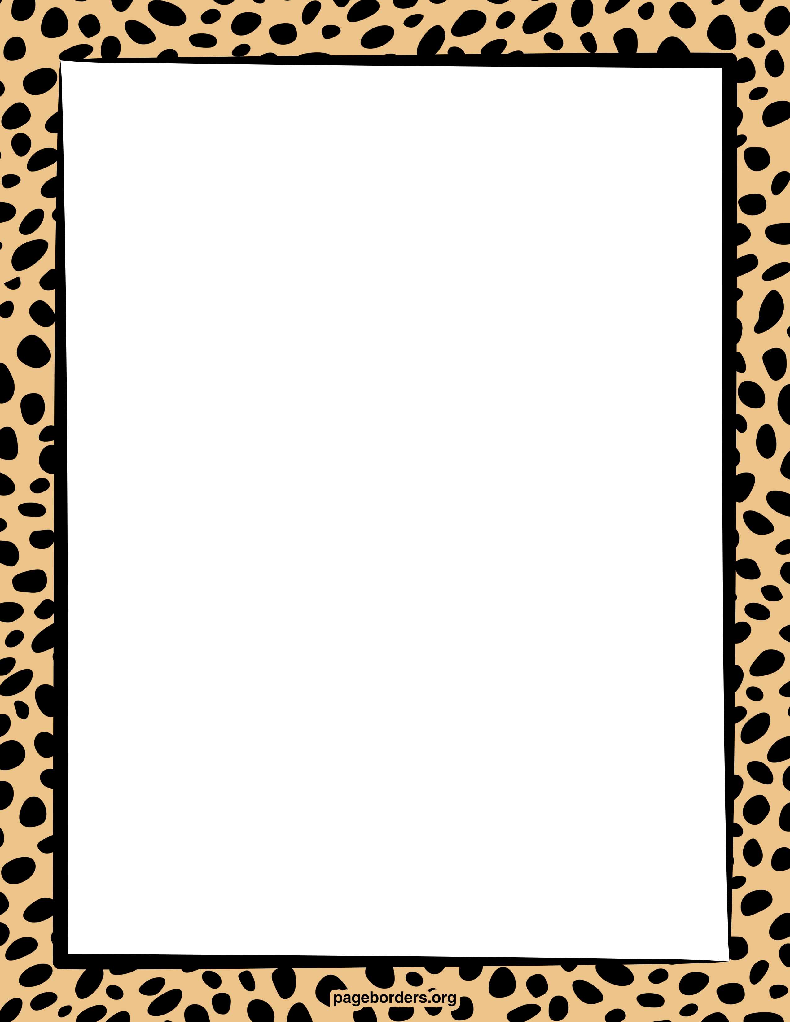 Free zebra print border