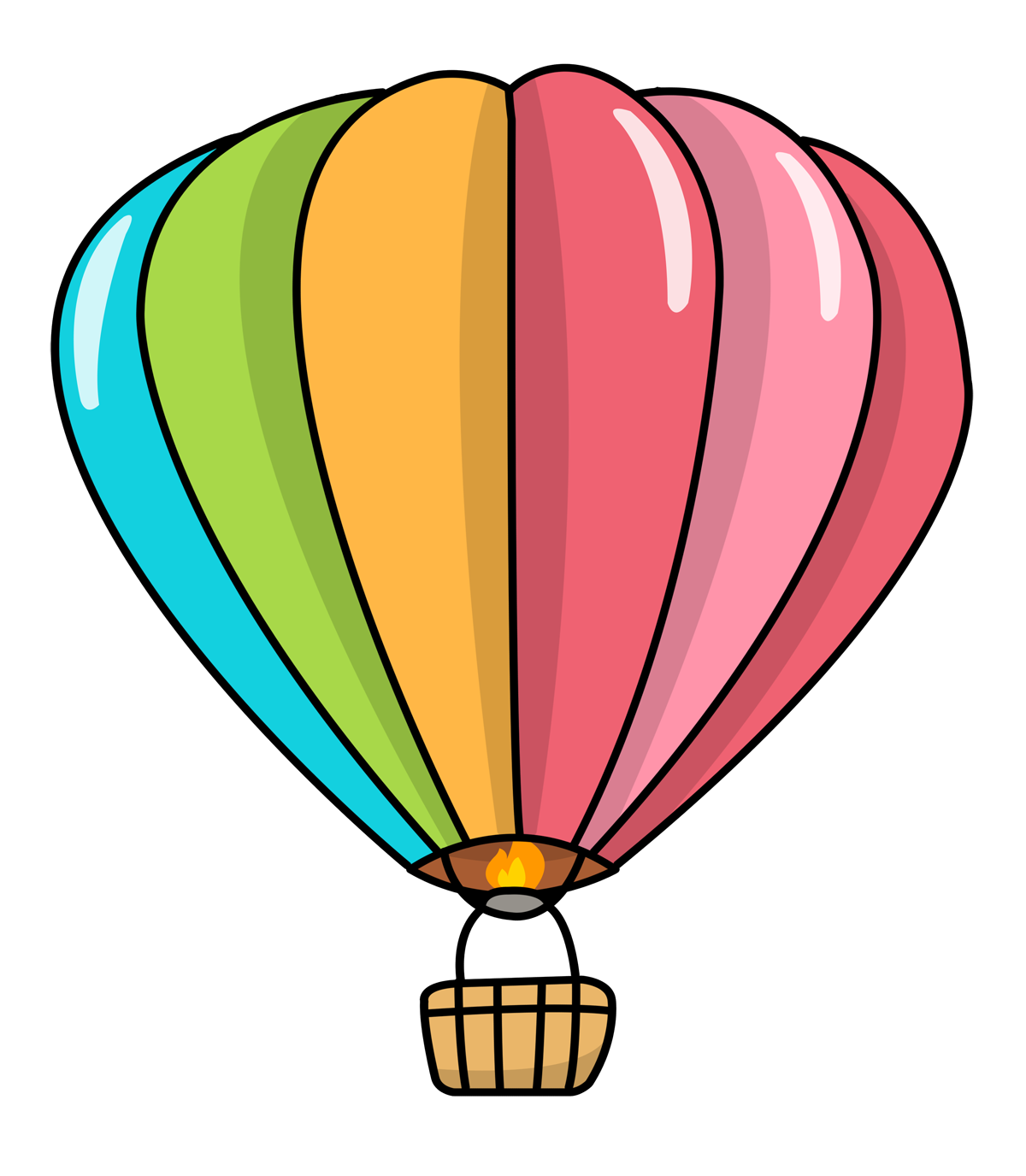 Free Hot Air Balloon Outline, Download Free Hot Air Balloon Outline png