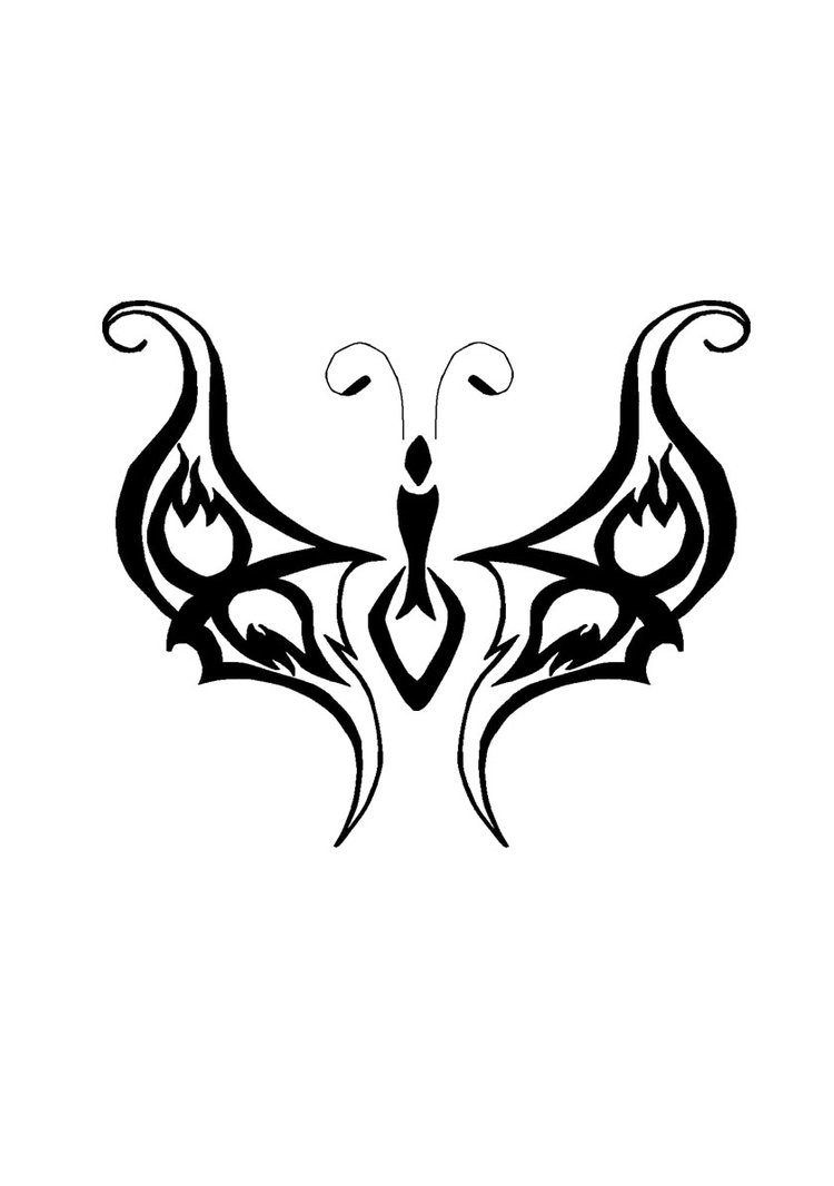 Butterfly Tribal Design - Clipart library - Clipart library