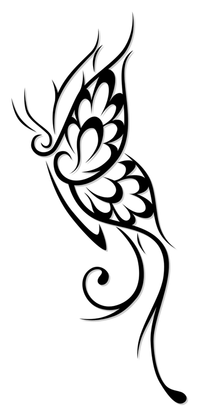 Free Tribal Butterfly Tattoos - Designs and Ideas