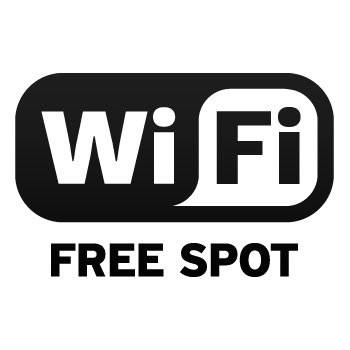 Wireless Decal Sticker WiFi Free Spot Sign Vinyl X2WKR - ClipArt 