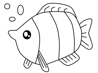 Fish Drawing Outline - Clipart library