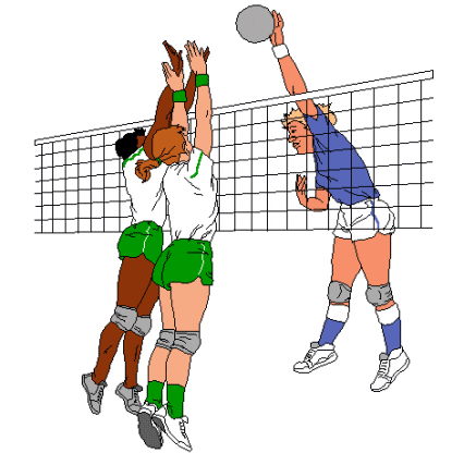 animated volleyball clipart