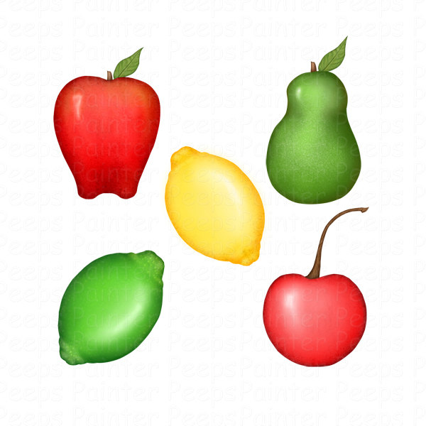 Popular items for clipart fruit 