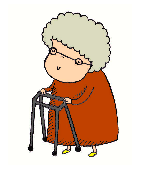 free clip art cartoon old lady - photo #17