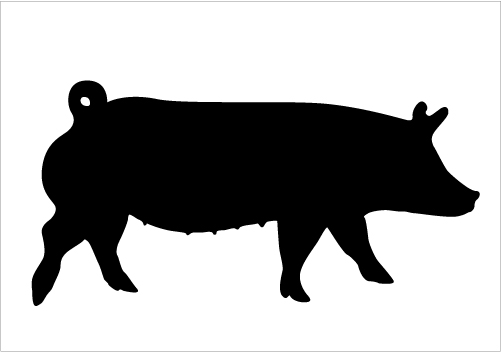 Pig Silhouettes for Farm Vectors Silhouette Graphics