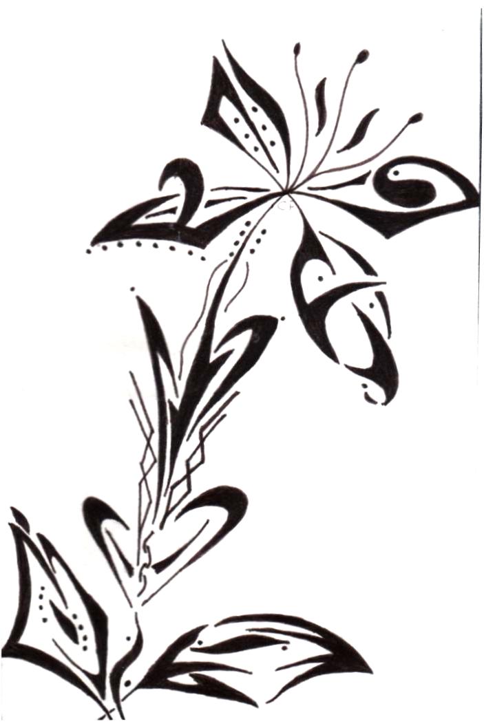 Tribal Flower Design