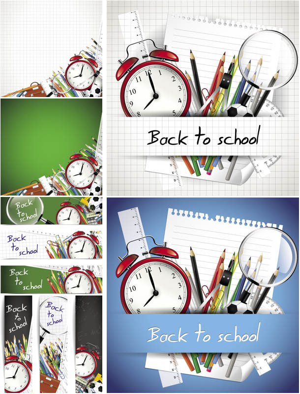 Back to school backgrounds vector | Vector Graphics Blog