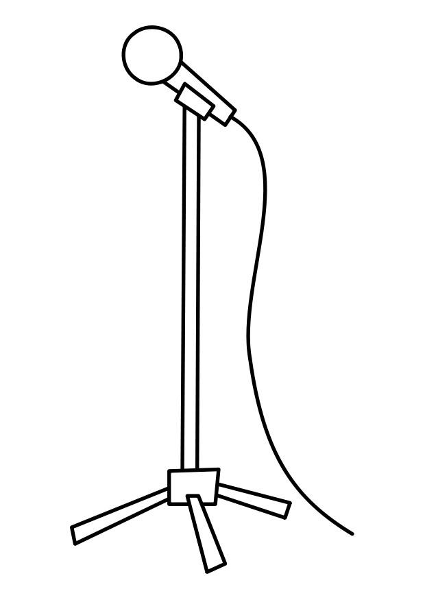 Microphone Coloring Pages Images  Pictures - Becuo