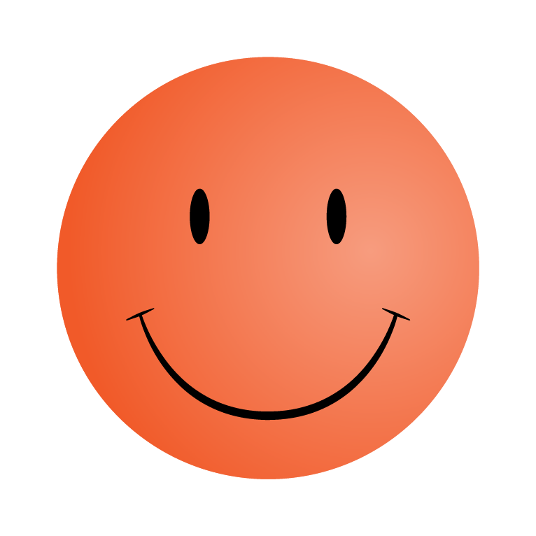 Orange Happy Face 