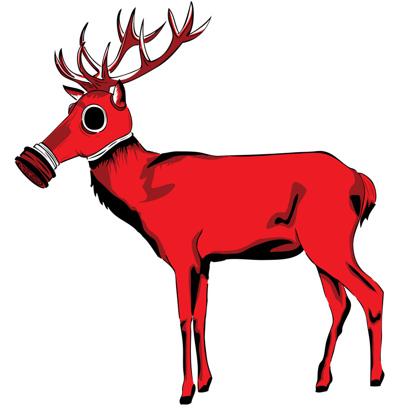 STENCIL - Female Deer by CrisisProject on Clipart library