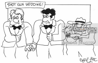 Shotgun Wedding Cartoons and Comics - funny pictures from CartoonStock