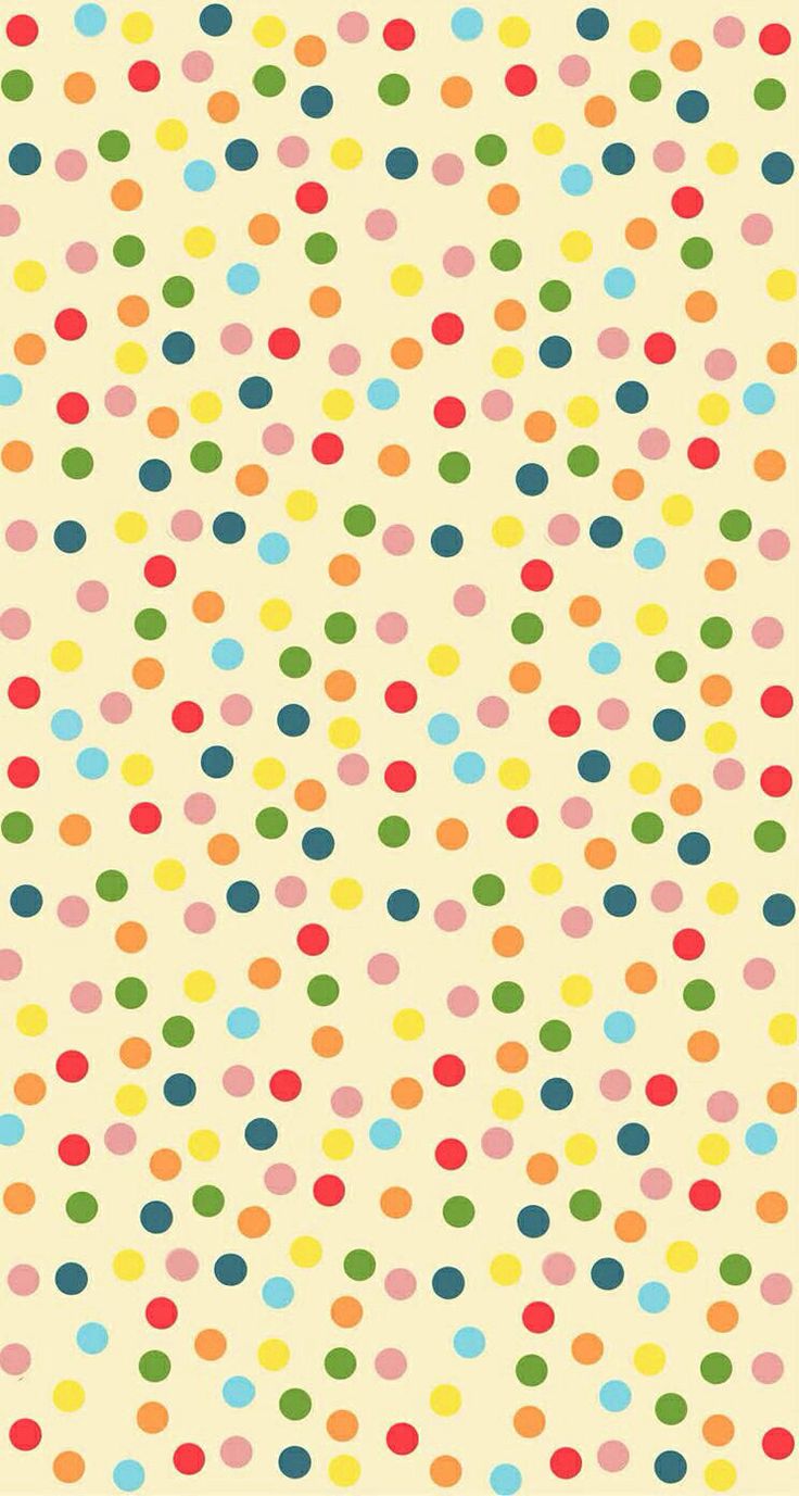 Rainbow polka dots Wallpaper | Papier w grochy, kola.. | Clipart library