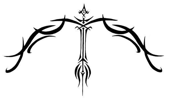 Tribal Bow And Arrow Tattoos | Tattoo Bow and Arrow Meaning-Tribal 