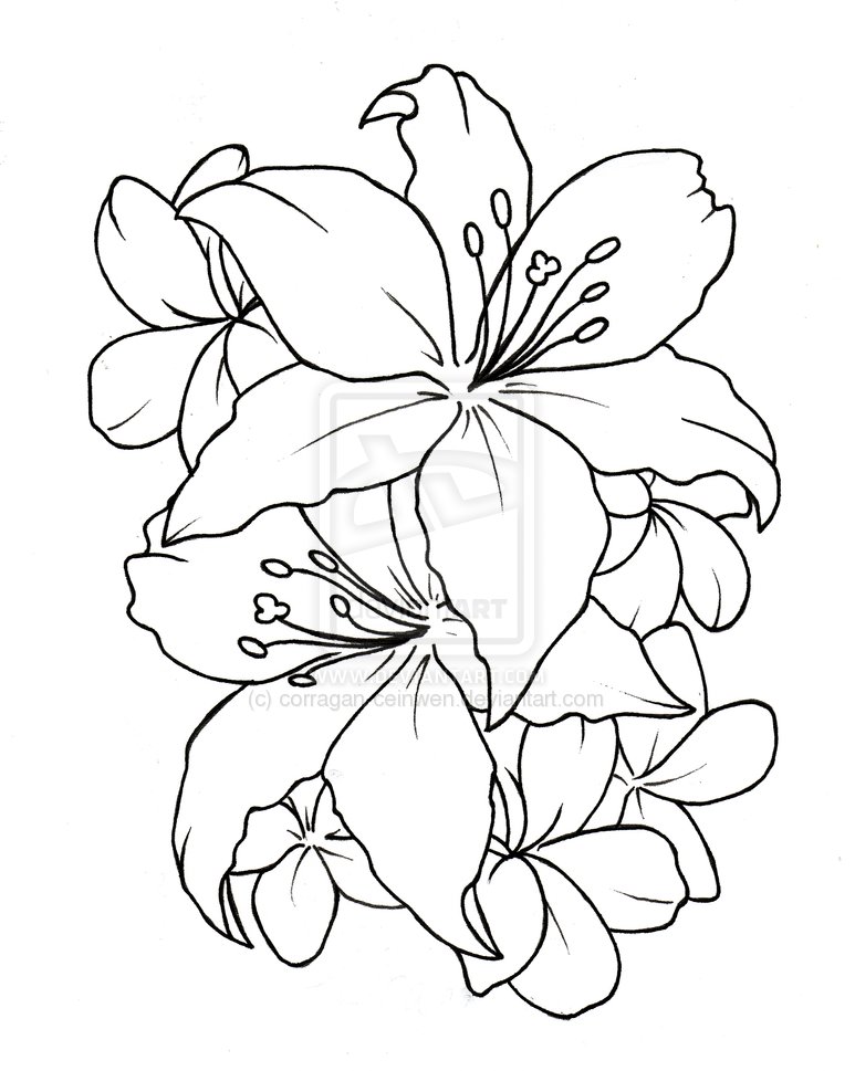 flower tattoo - Clip Art Library