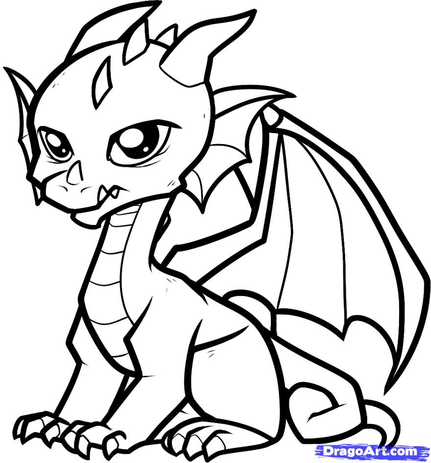 Featured image of post Cool Dragon Drawing Cute