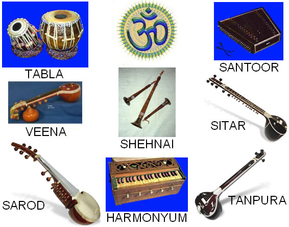 Musical Instruments With Names In Hindi - Free Template PPT Premium