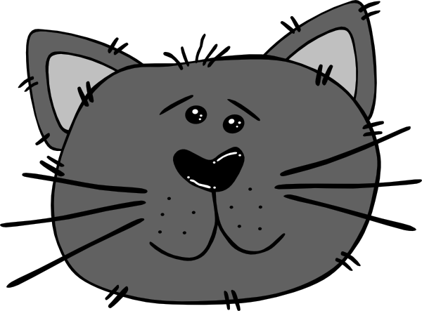 Cartoon Cat Face Clip Art at Clipart library - vector clip art online 