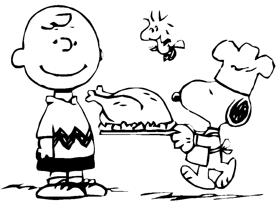 Snoopy Thanksgiving Coloring Pages Images  Pictures - Becuo