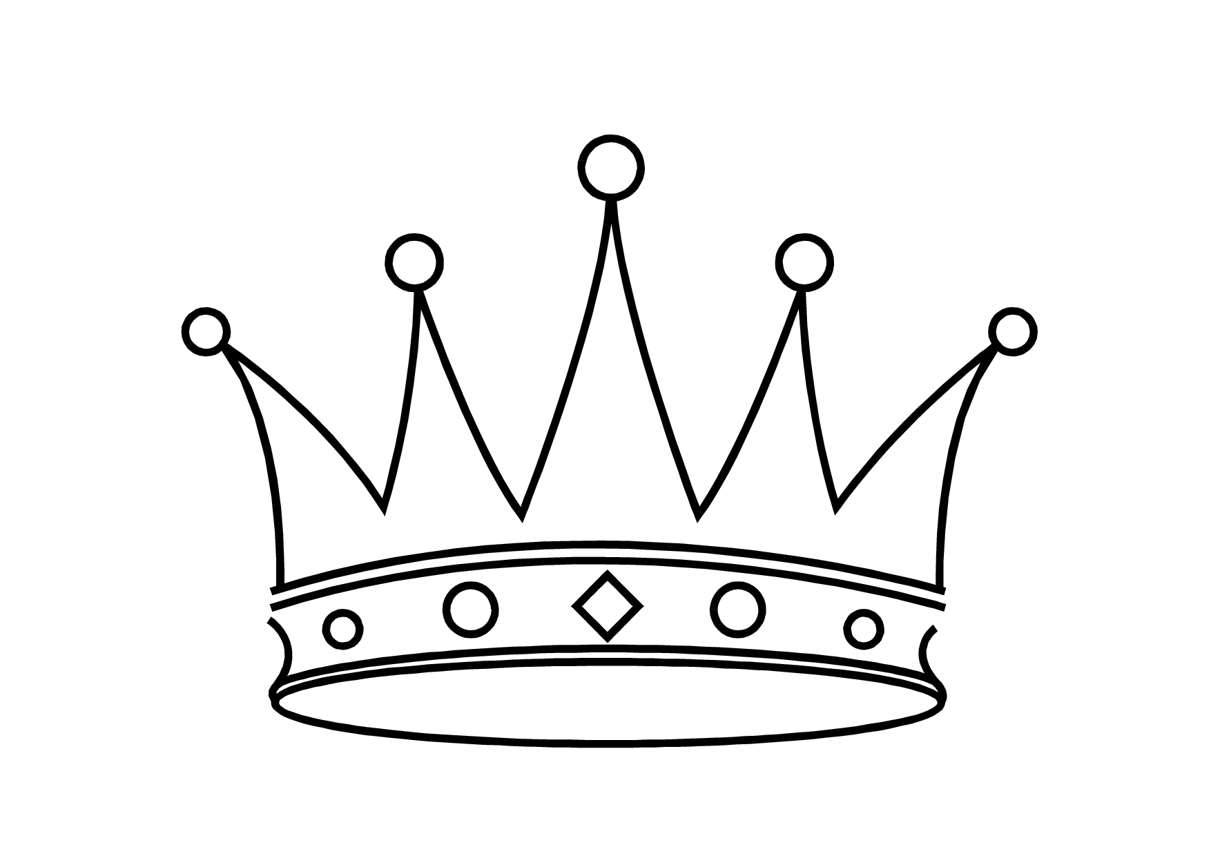 easy kings crown drawing.