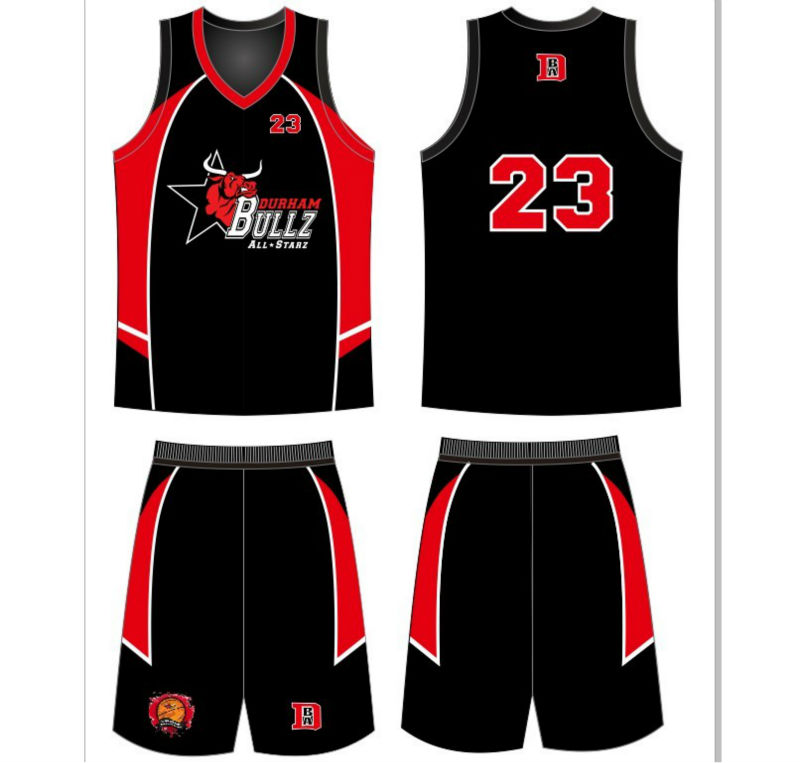 jersey design basketball red and black