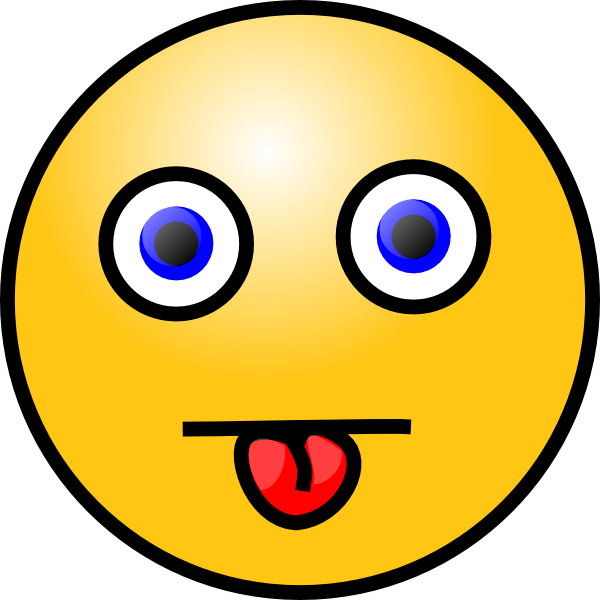 Smiley With Tongue Out clip art - vector clip art online, royalty 