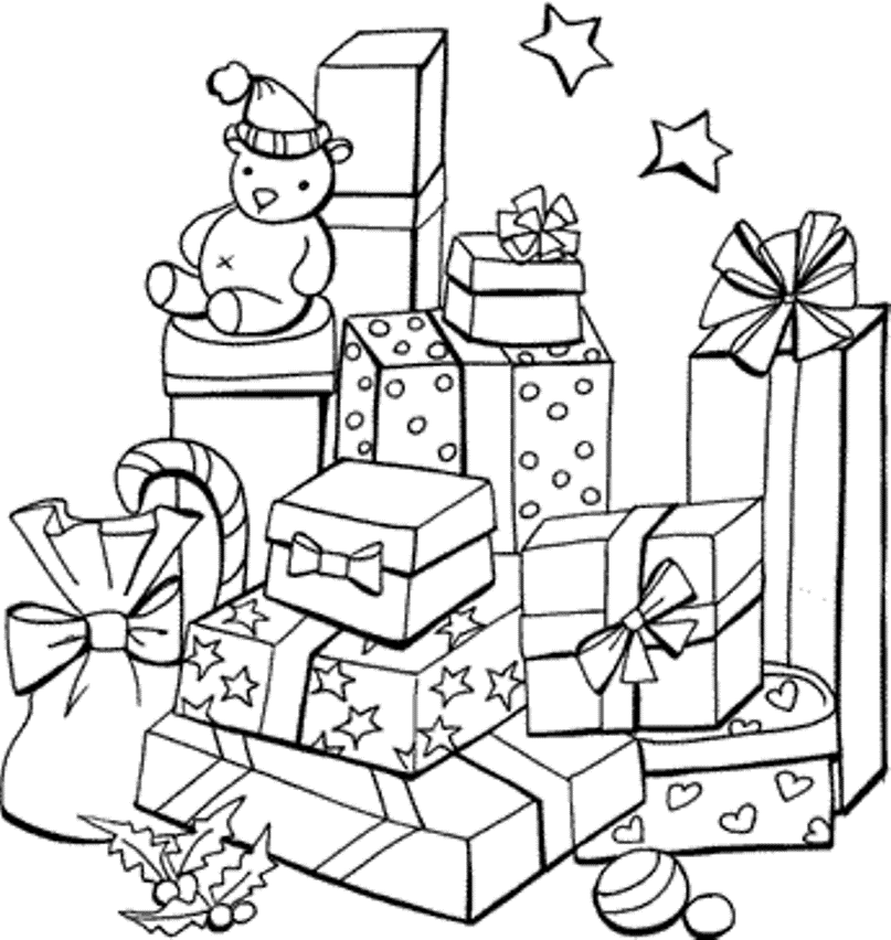 Christmas Present Coloring Pages | Coloring Pages