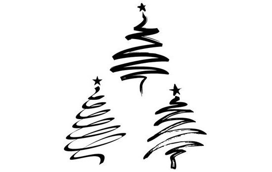 Christmas Tree Vector - Clipart library