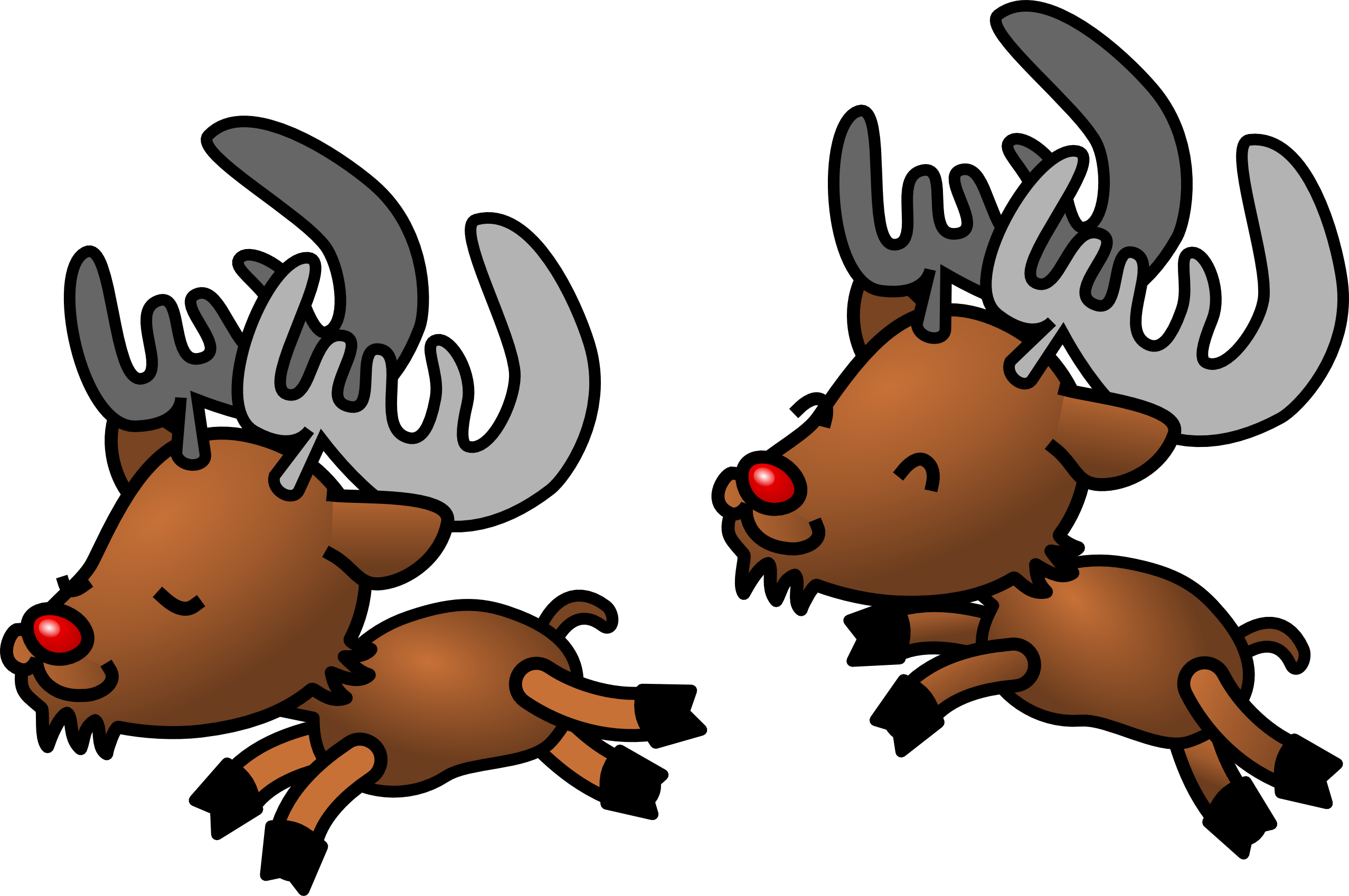 Pictures Of Christmas Reindeer - Clipart library