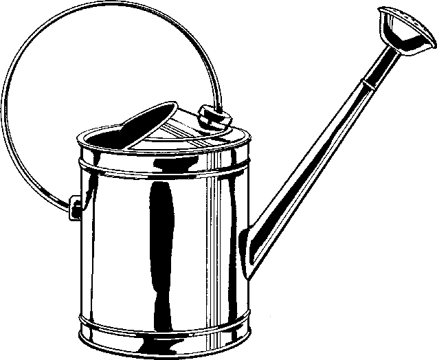 Watering Can Clipart Black And White | Clipart library - Free 