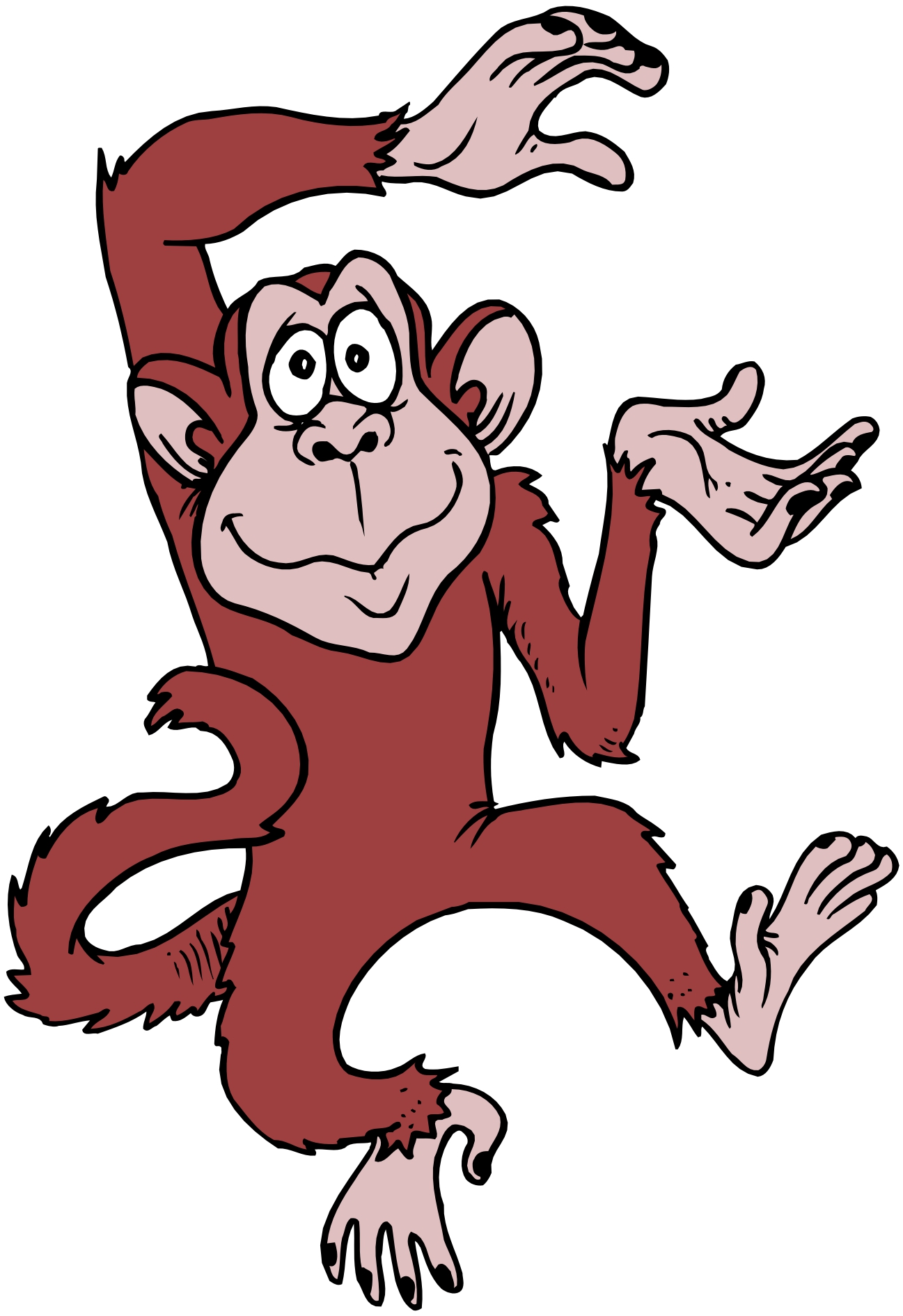 Picture Of Cartoon Monkeys - Clipart library