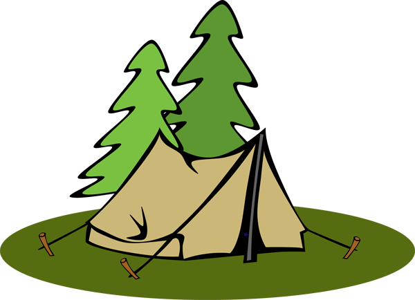 Pix For  Red Camping Tent Clipart