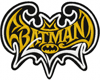 Batman modern logo machine embroidery design - Clipart library 