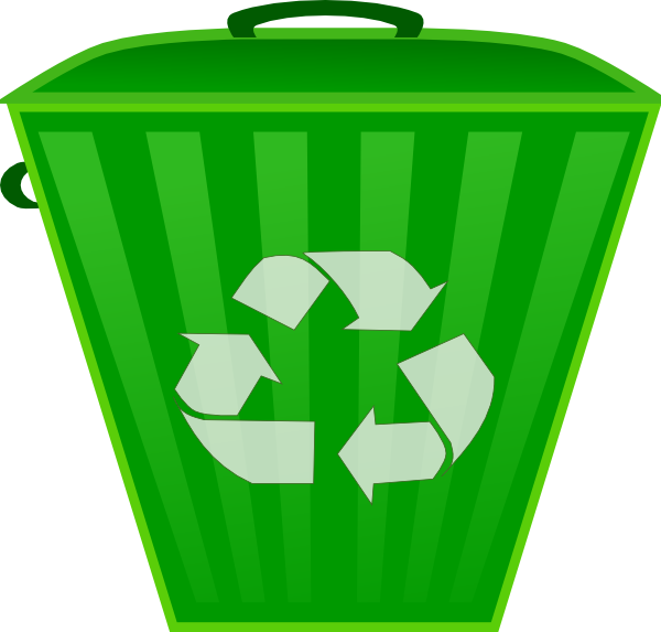 Recycle Trash Can clip art - vector clip art online, royalty free 
