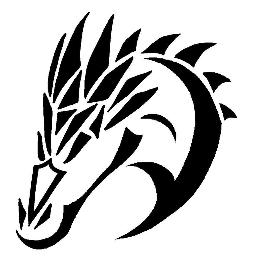 Simple Dragon Head Drawings Images  Pictures - Becuo
