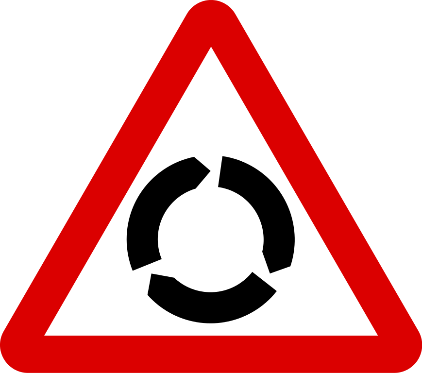 What Is The Road Sign For A Roundabout