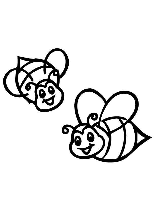 clip art bee line drawing - photo #28