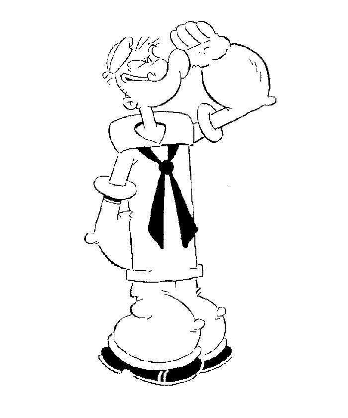 Cartoons Coloring Pages: Popeye Coloring Pages