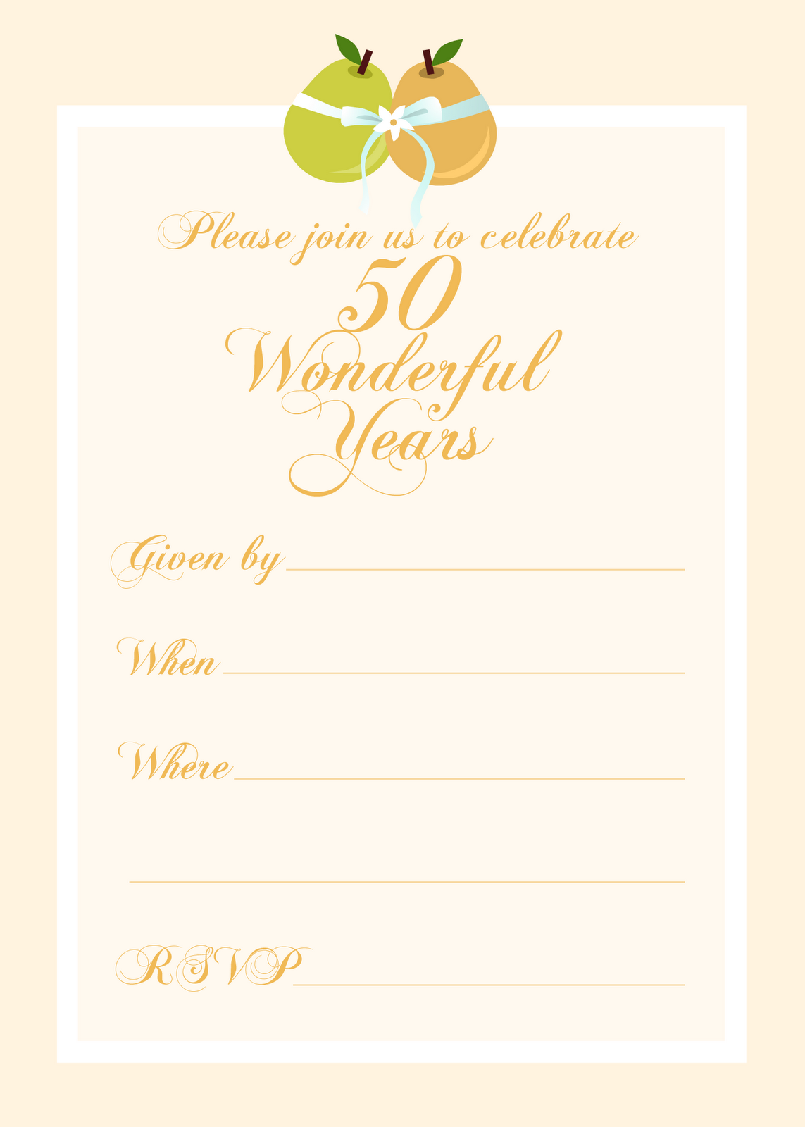 clip art 50th birthday invitation - photo #50