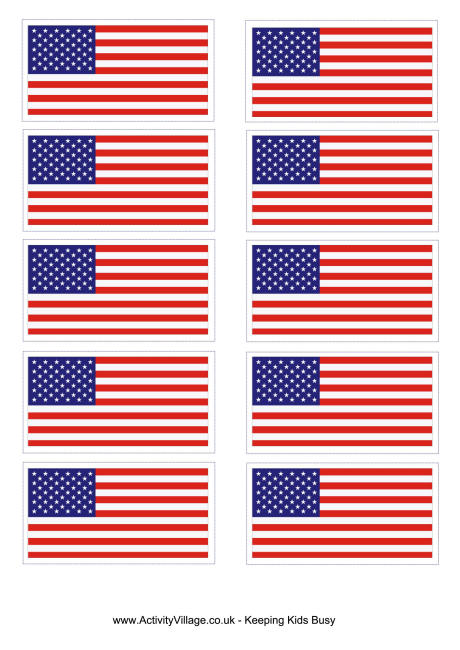 United States Flag Printables For Kids