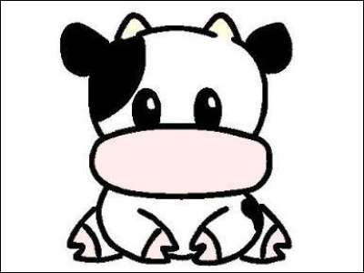 Pix For  Cute Clipart Cow