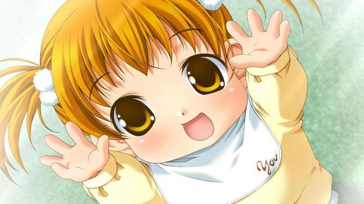 cute anime baby girl - Clip Art Library