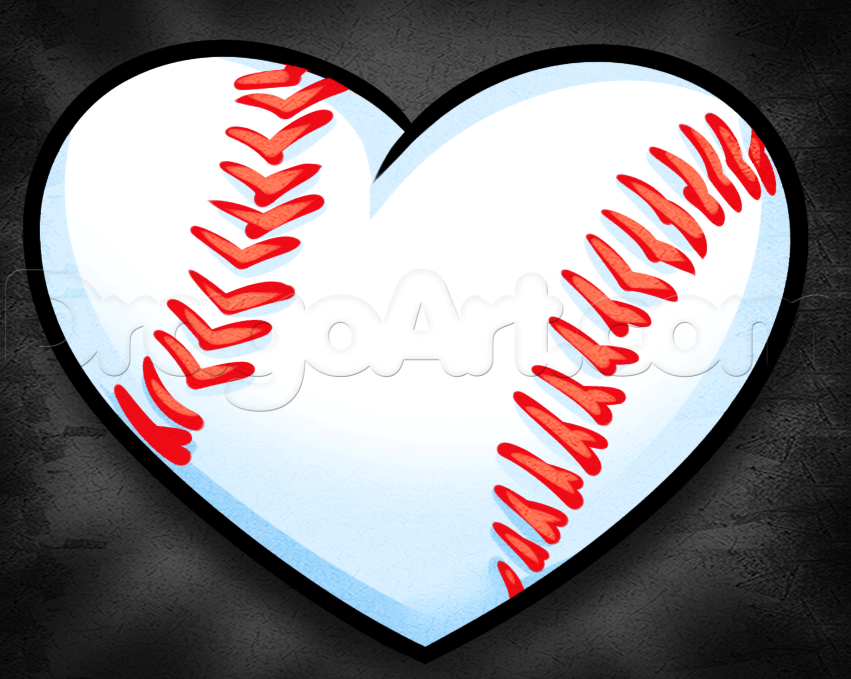 free baseball heart clipart - photo #40