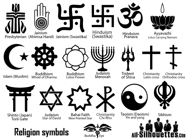 Religion Symbols Vector | 123Freevectors